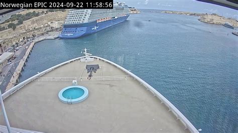 Position und Webcam der Norwegian Epic